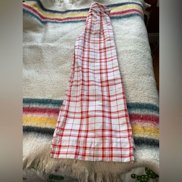 1970s Checkered White & Red Bell Bottom Pants - Picture 10 of 15